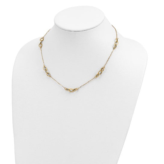 14kt Yellow Gold Fancy 18 inch Necklace