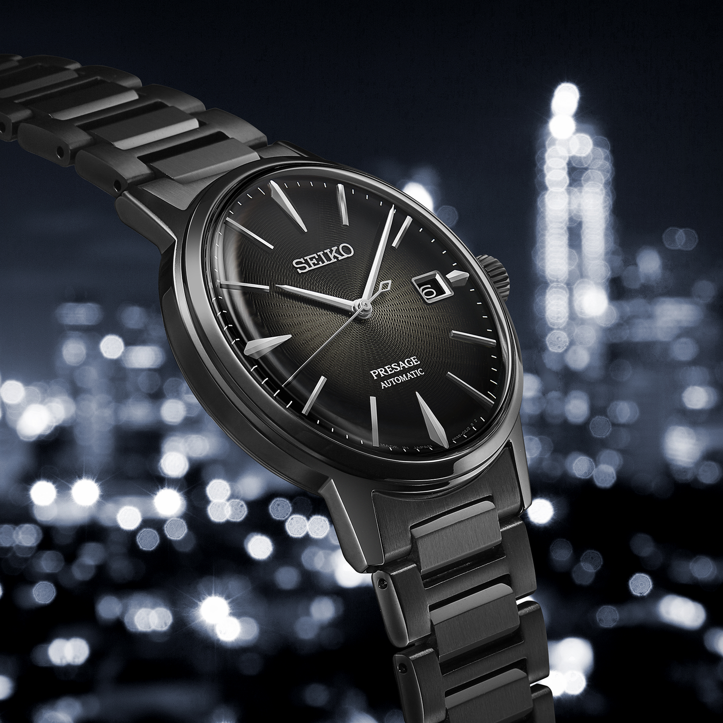 Men's Seiko Presage All Black Automatic SRPJ15