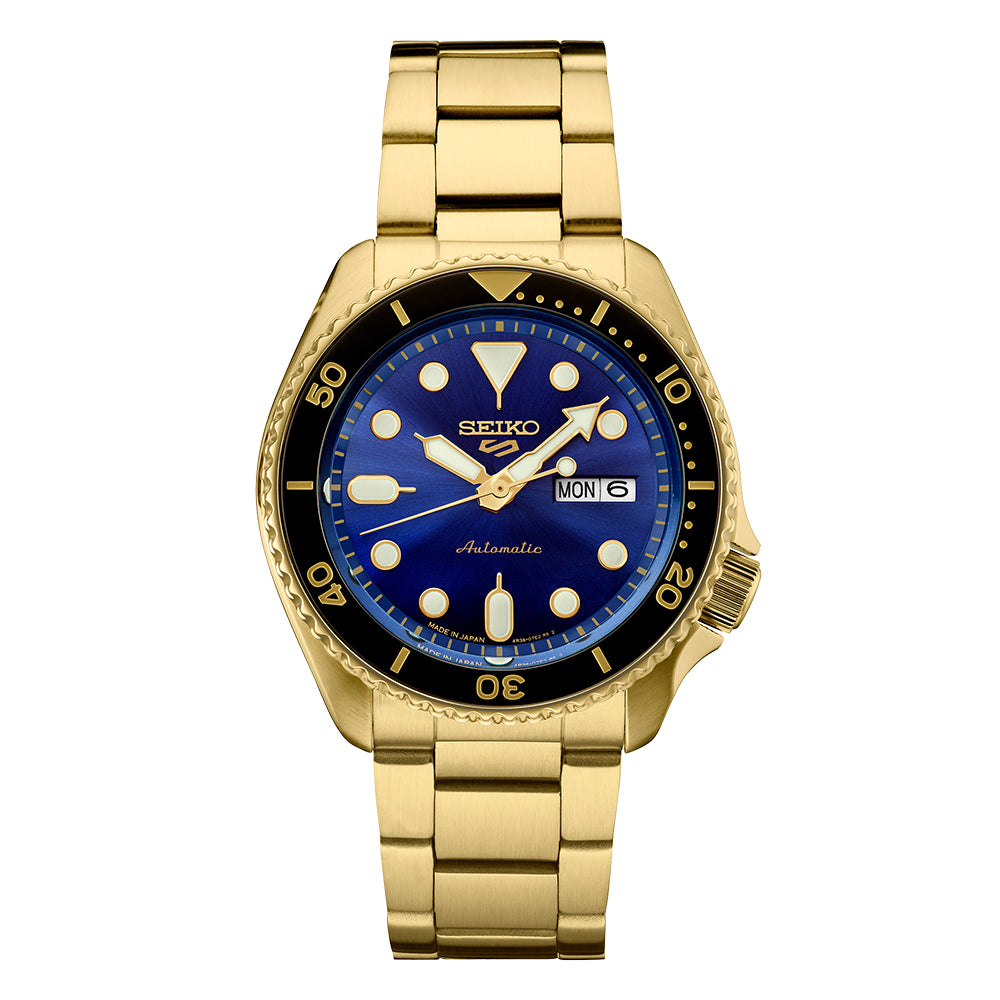 Seiko 5 Sports SRPK20 Men's Automatic Gold-Tone Watch