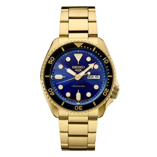 Seiko 5 Sports SRPK20 Men's Automatic Gold-Tone Watch
