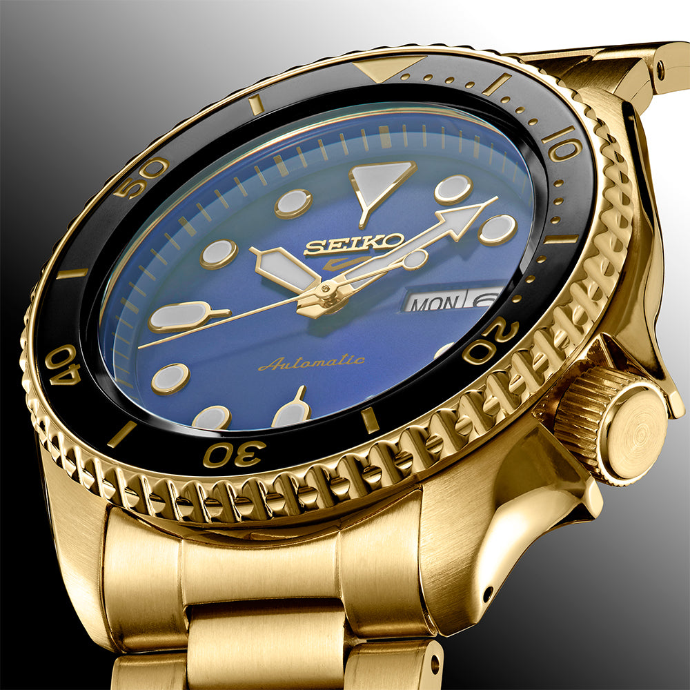 Seiko 5 Sports SRPK20 Men's Automatic Gold-Tone Watch