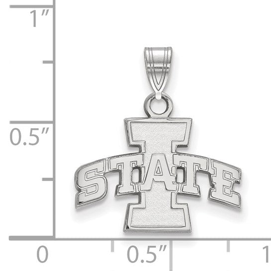 14kt White Gold LogoArt Iowa State University Small Pendant