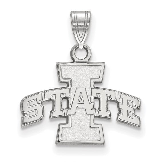 14kt White Gold LogoArt Iowa State University Small Pendant