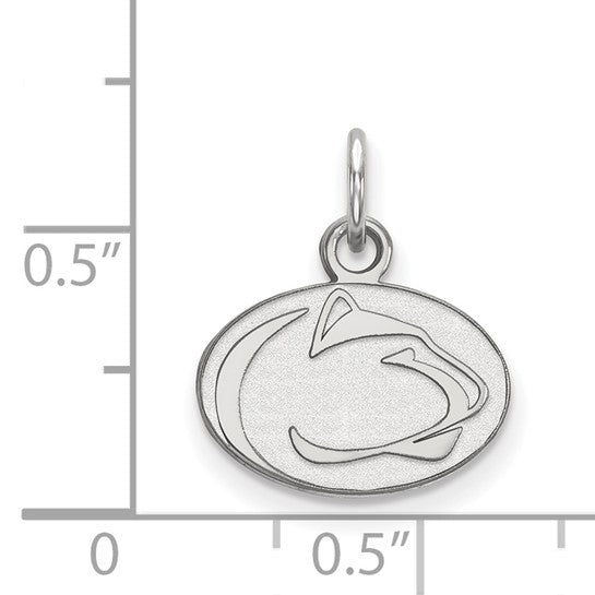14kt White Gold LogoArt Penn State University Lion Extra Small Pendant