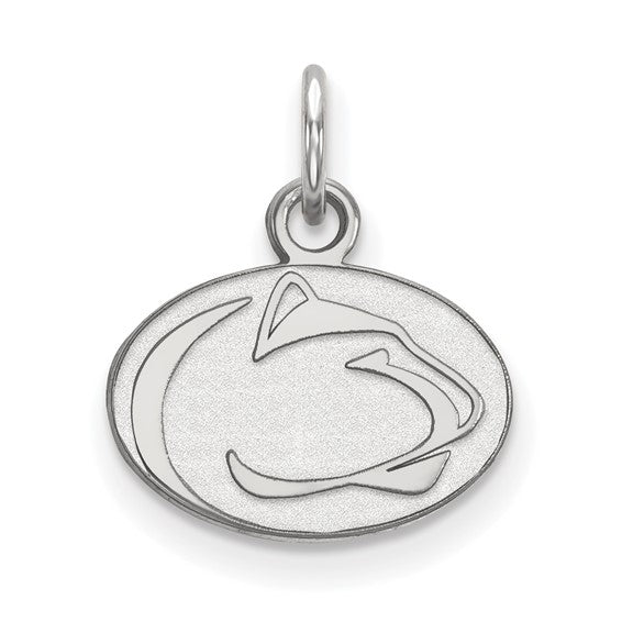 14kt White Gold LogoArt Penn State University Lion Extra Small Pendant