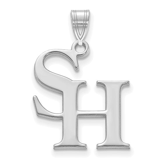 10kt White Gold LogoArt Sam Houston State University Large Pendant