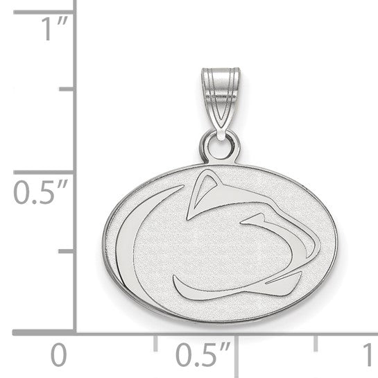 14kt White Gold LogoArt Penn State University Lion Small Pendant