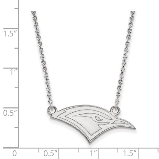 14kt White Gold LogoArt University of Tennessee at Chattanooga Mockingbird Small Pendant 18 inch Necklace