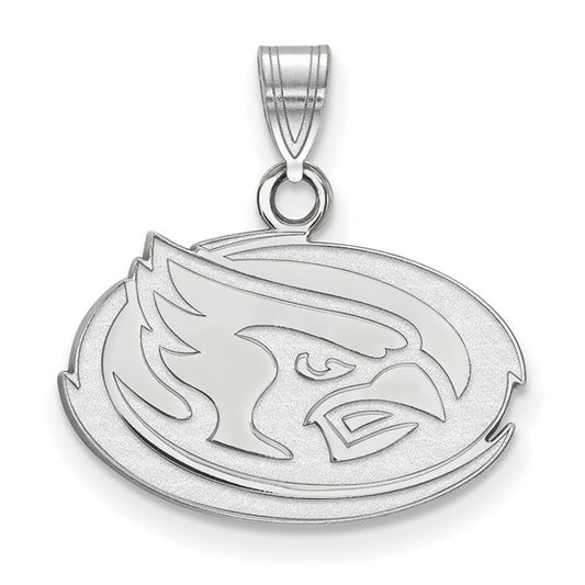10kt White Gold LogoArt Iowa State University Cardinal Small Pendant