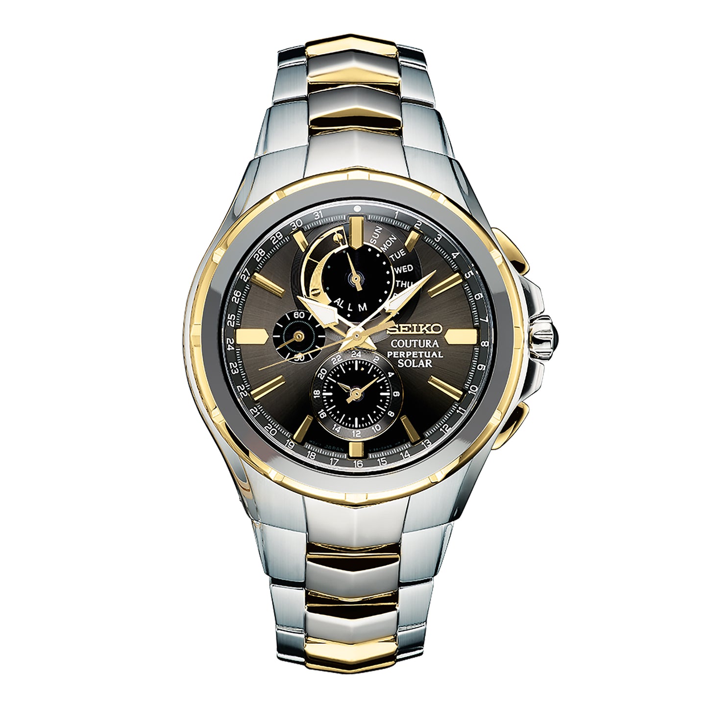Seiko Men's Coutura Solar Perpetual Chronograph Watch SSC376
