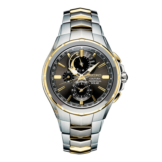 Seiko Men's Coutura Solar Perpetual Chronograph Watch SSC376