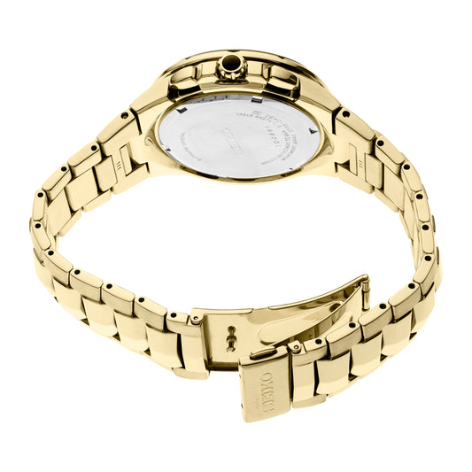 Seiko Men's Solar Chronograph Coutura Gold-Tone Stainless Steel Bracelet Watch 44mm SSC700