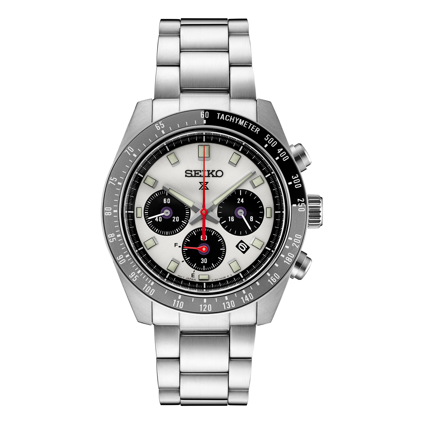Seiko Prospex Speedtimer SSC911 Solar Chronograph Silver Dial Men's Watch