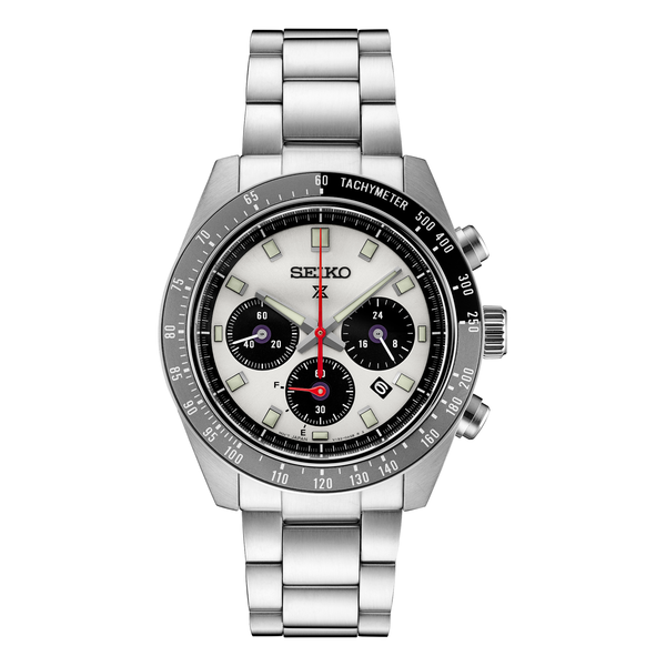 Seiko Prospex Speedtimer SSC911 Solar Chronograph Silver Dial Men's Watch