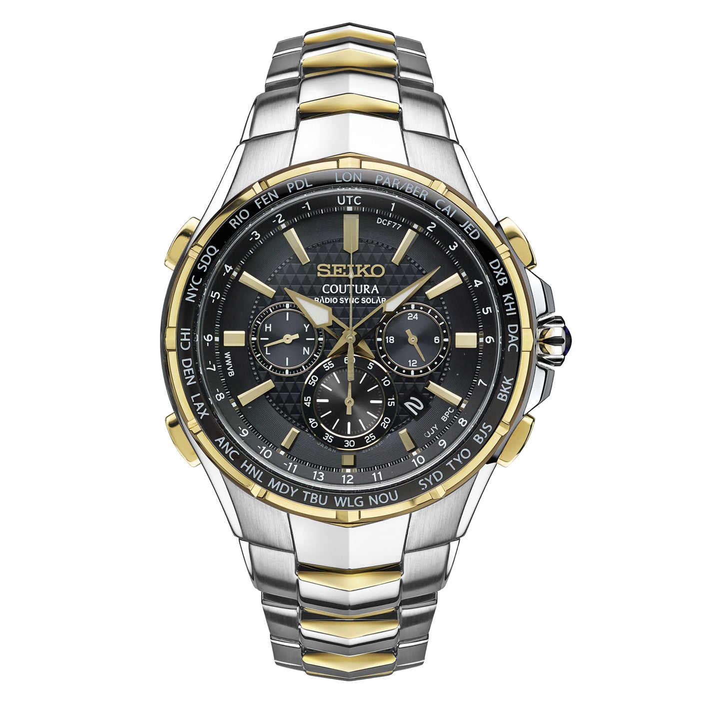 Seiko Men's Coutura Radio Sync Solar Chronograph SSG010