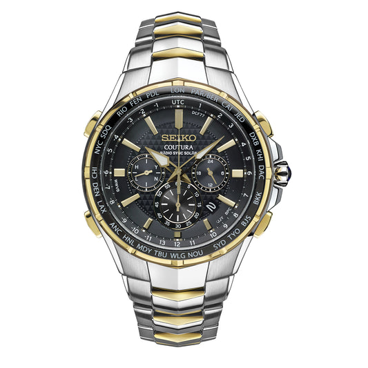 Seiko Men's Coutura Radio Sync Solar Chronograph SSG010