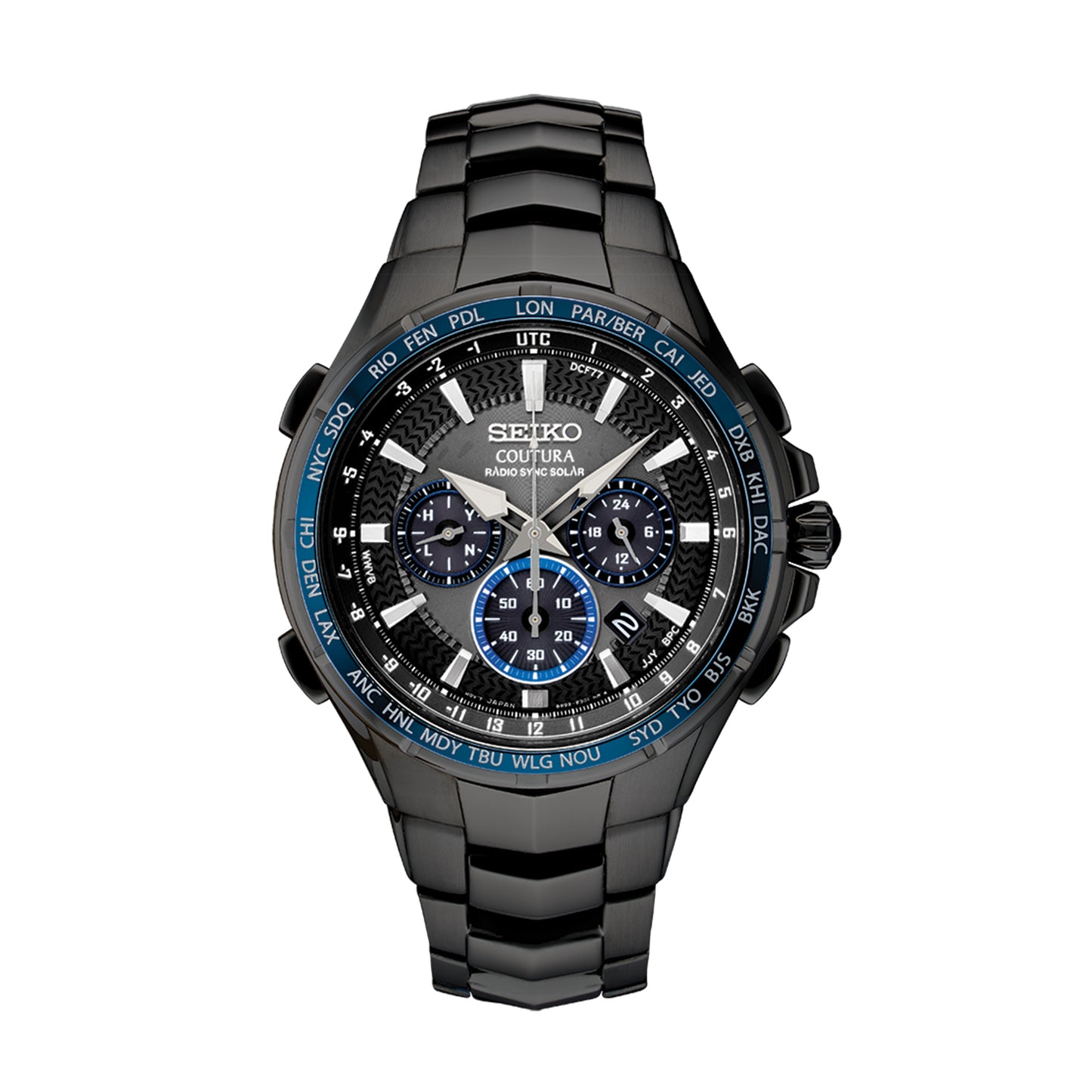 Seiko Men's Coutura Radio Sync Solar Chronograph Watch SSG021