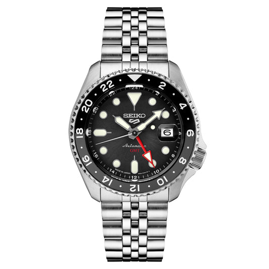 Seiko Men's Automatic 5 Sports Stainless Steel Bracelet Watch 43mm SSK001