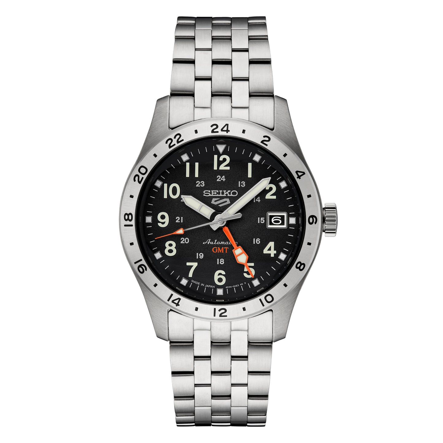 Men's Seiko 5 Sports GMT Men's Automatic Watch SSK023K1 Black