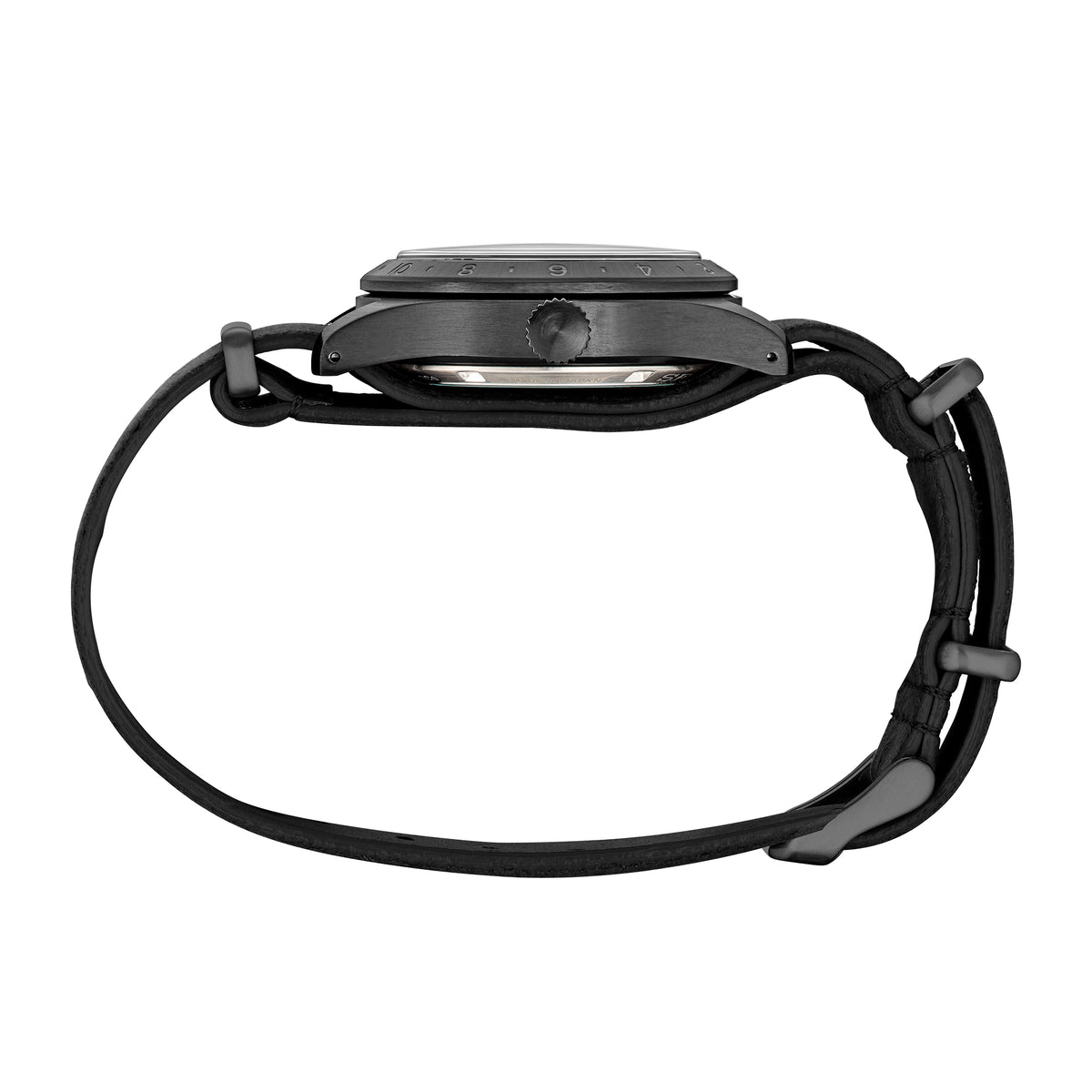 Seiko Men's SSK025 5 Sports Field GMT Watch, Black