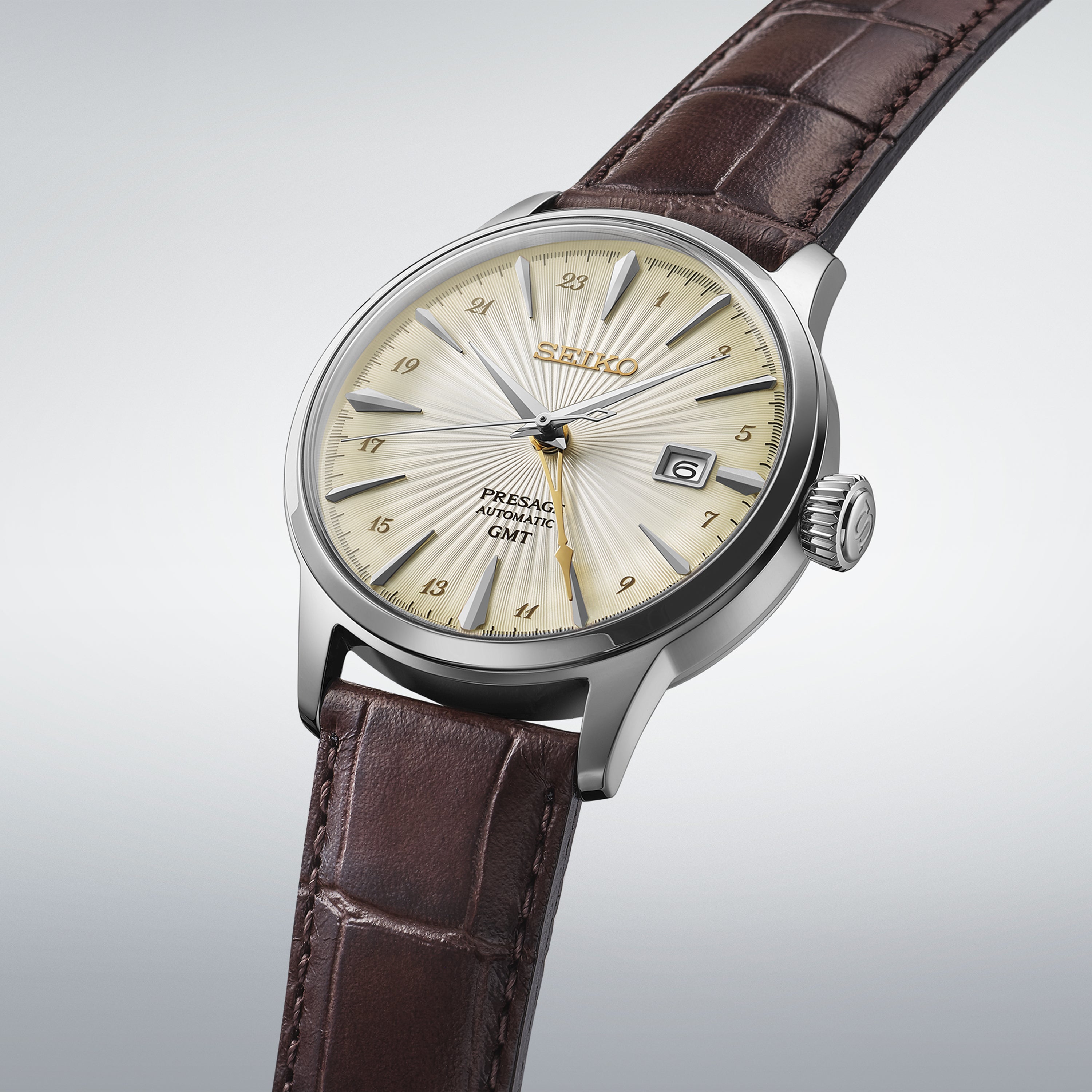 SEIKO PRESAGE AUTOMATIC GMT WATCH