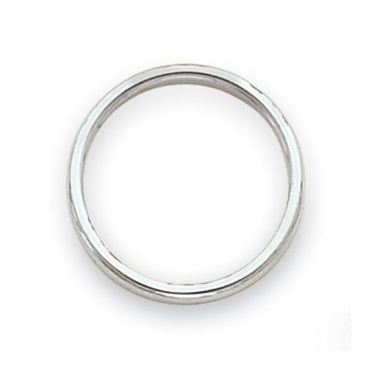 14kt White Gold Polished 2mm Stackable Band Size 5.5