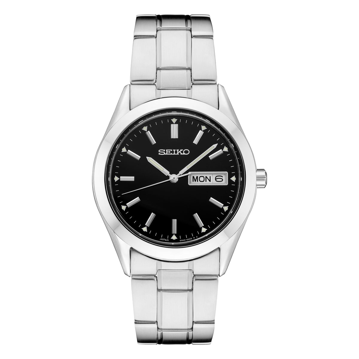 Seiko Essentials Quartz Black Dial Men's Watch SUR361