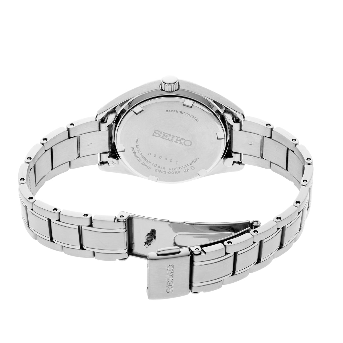 Seiko Ladies' essentials SS Quartz Blue Dial Watch