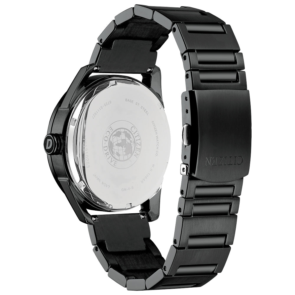 Men's Drive from Citizen Eco-Drive® CTO Black IP Watch with Black Dial (Model: BU4025-59E)
