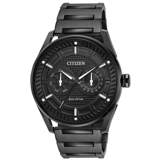 Men's Drive from Citizen Eco-Drive® CTO Black IP Watch with Black Dial