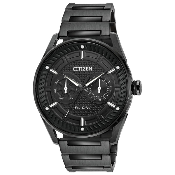 Men's Drive from Citizen Eco-Drive® CTO Black IP Watch with Black Dial