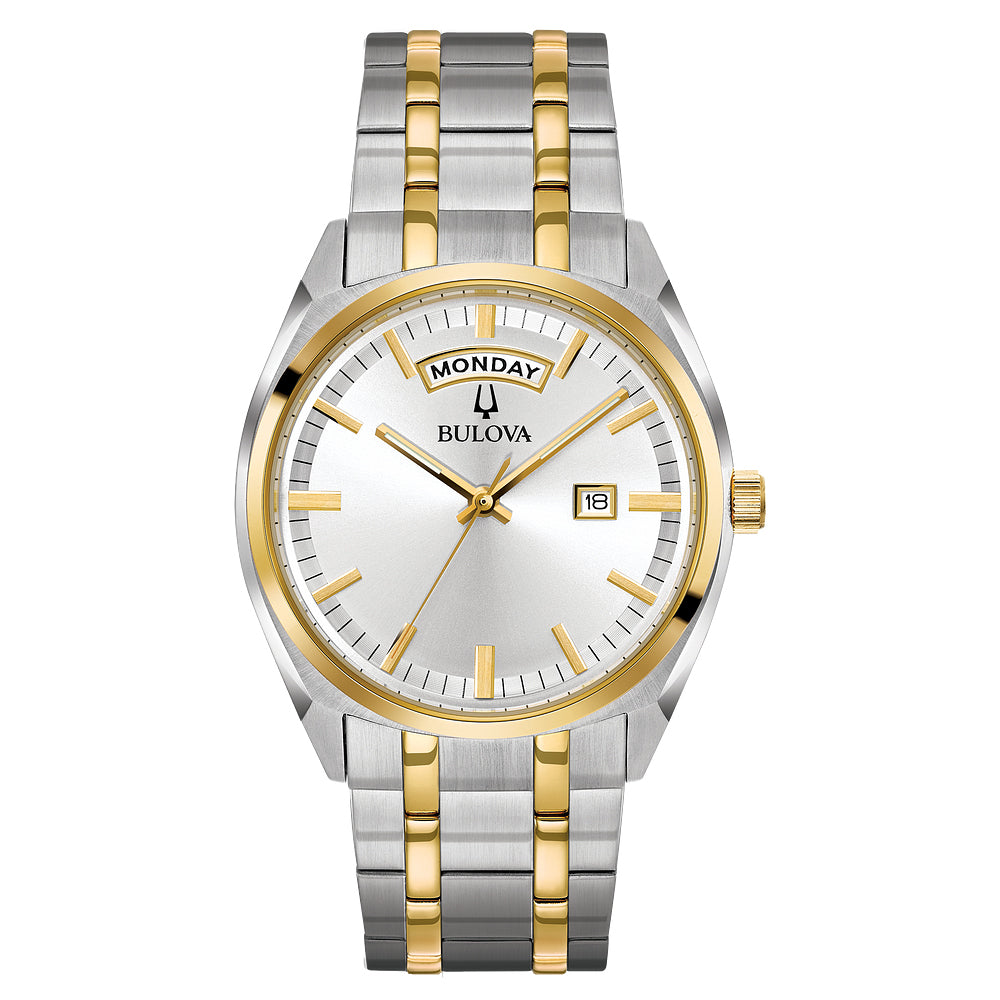 Bulova Men's Classic Two Tone Stainless Steel Watch