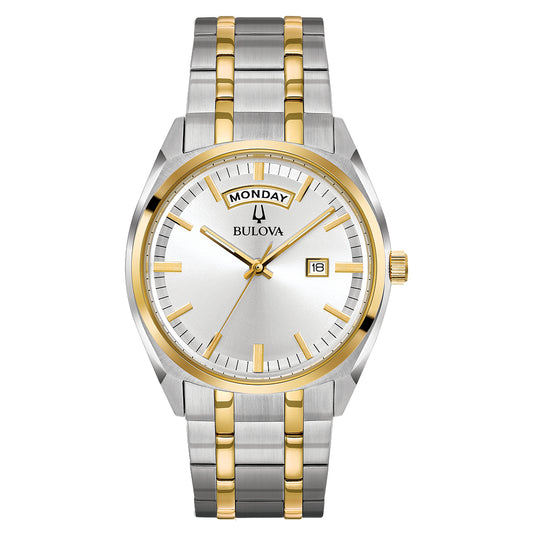 Bulova Men's Classic Two Tone Stainless Steel Watch