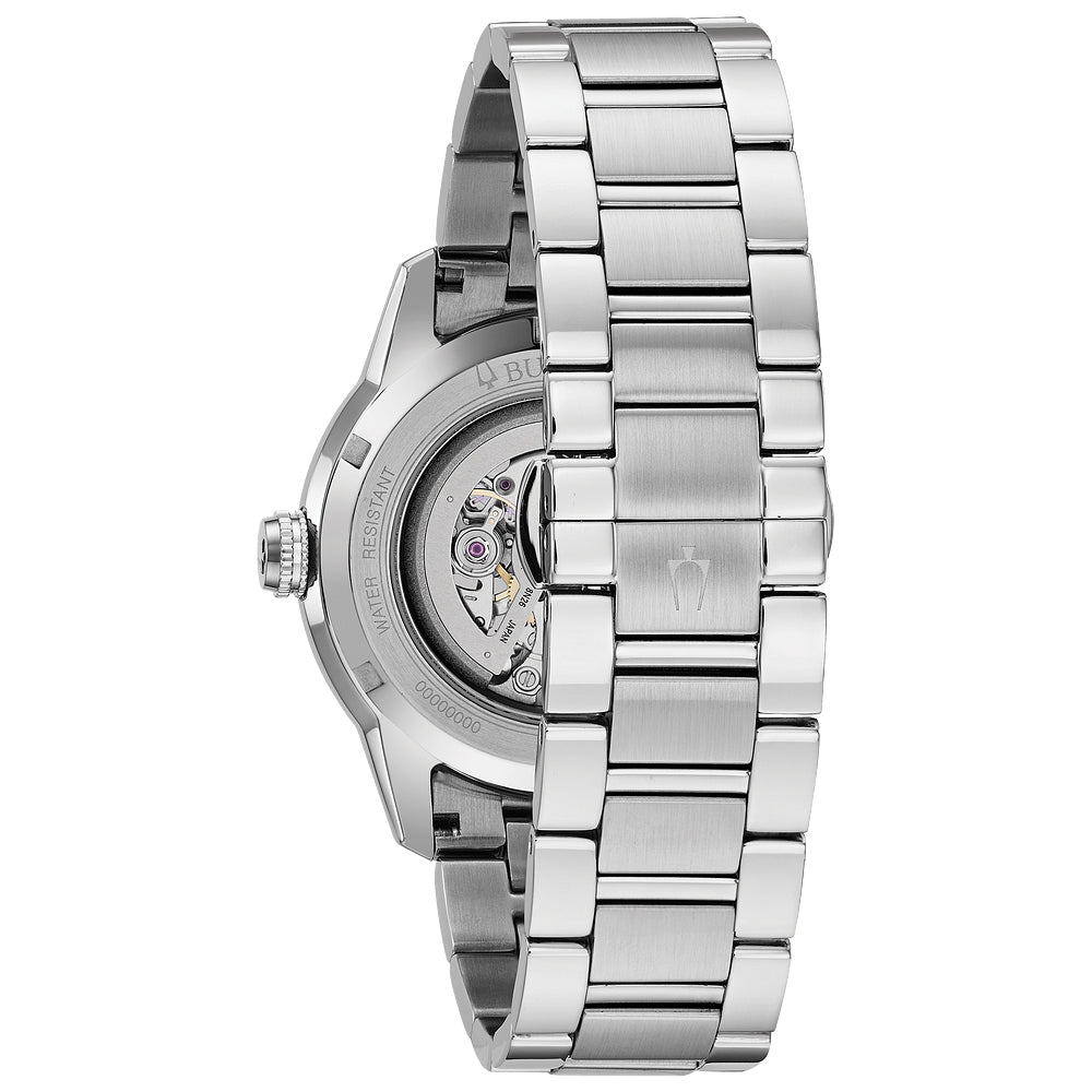 Men's Bulova Classic Sutton Automatic Skeleton Dial Bracelet Watch | 43mm | 96A208