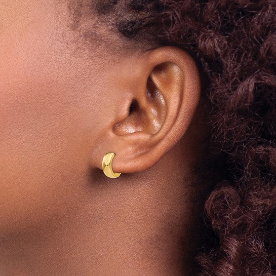 14kt Hinged Hoop Earrings
