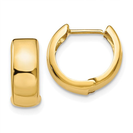 14kt Hinged Hoop Earrings