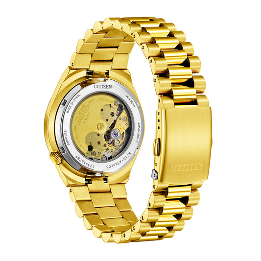 Citizen Tsuyosa Automatic Green Dial Yellow Gold-Tone Watch 40mm