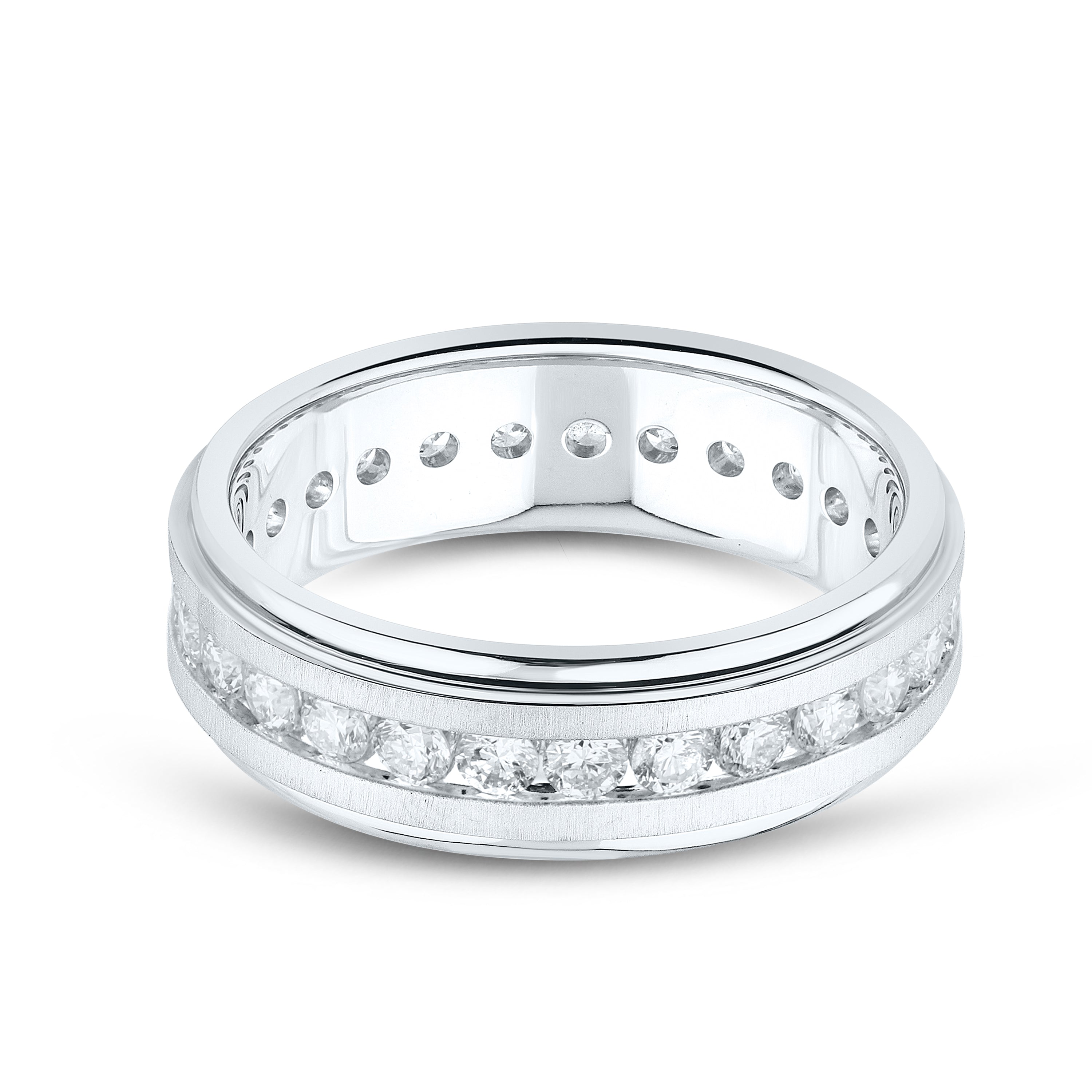 10kt White Gold 1.80 CTW Men’s Eternity  Diamond Band