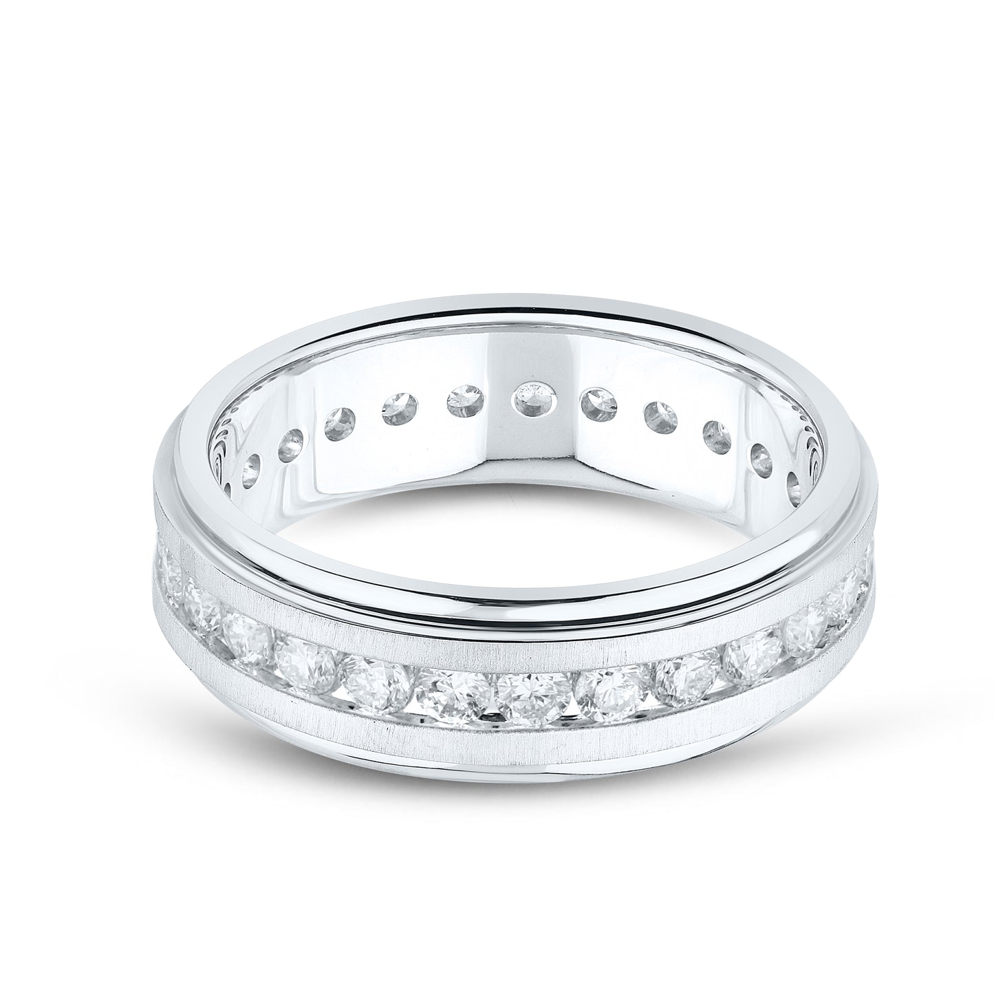 10kt White Gold 1.80 CTW Men’s Eternity  Diamond Band
