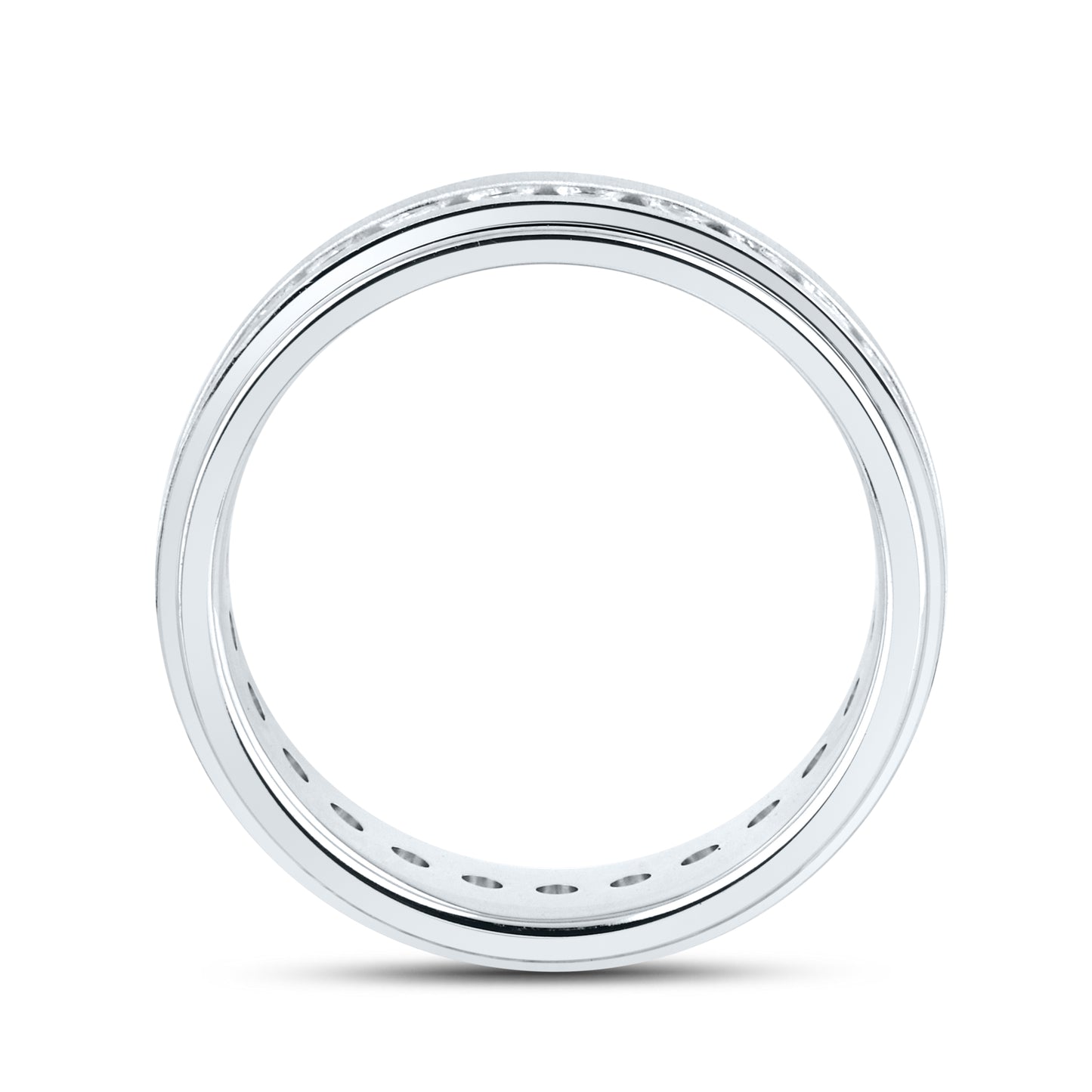 10kt White Gold 1.80 CTW Men’s Eternity  Diamond Band