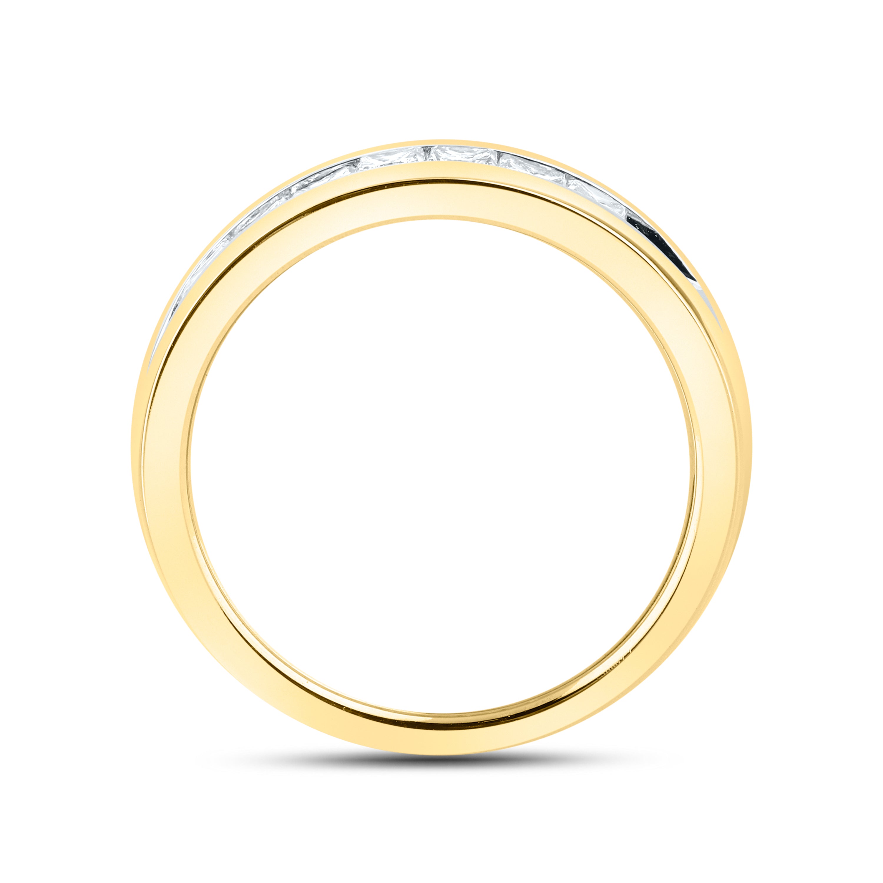 10KT YELLOW GOLD 0.55 CTW DIAMOND MEN’S BAND