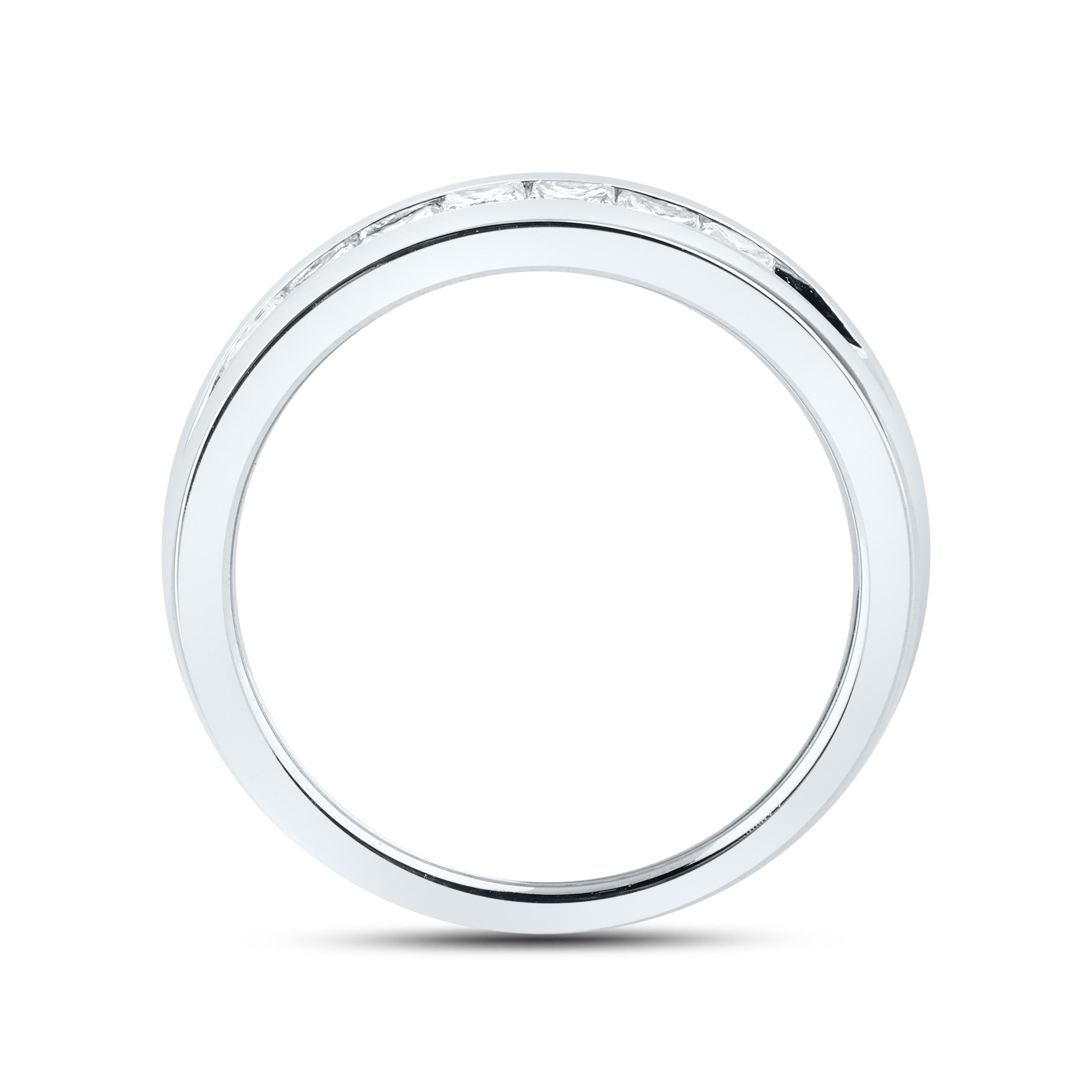 14KT WHITE GOLD 0.46 CTW DIAMOND MEN’S BAND