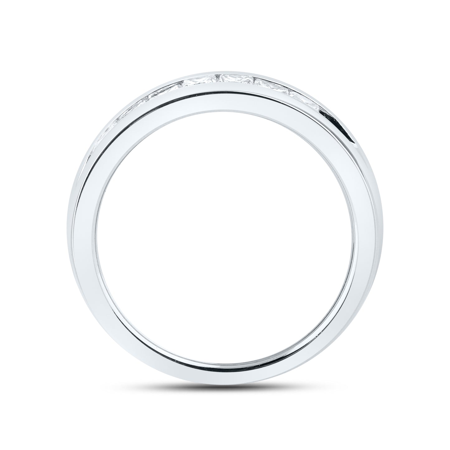 14KT WHITE GOLD 0.46 CTW DIAMOND MEN’S BAND