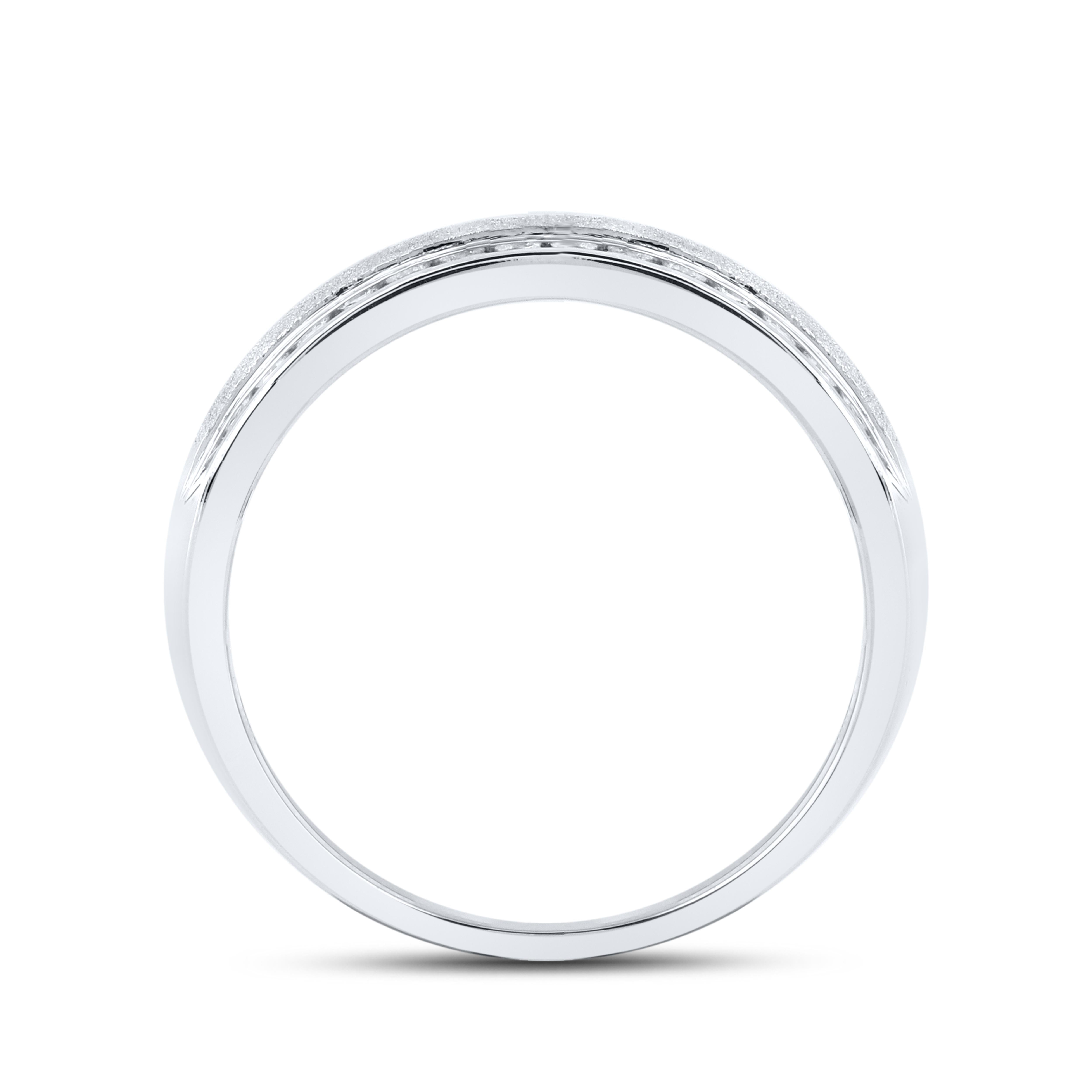 10kt WHITE GOLD 0.50 CTW Men’s Diamond Ring