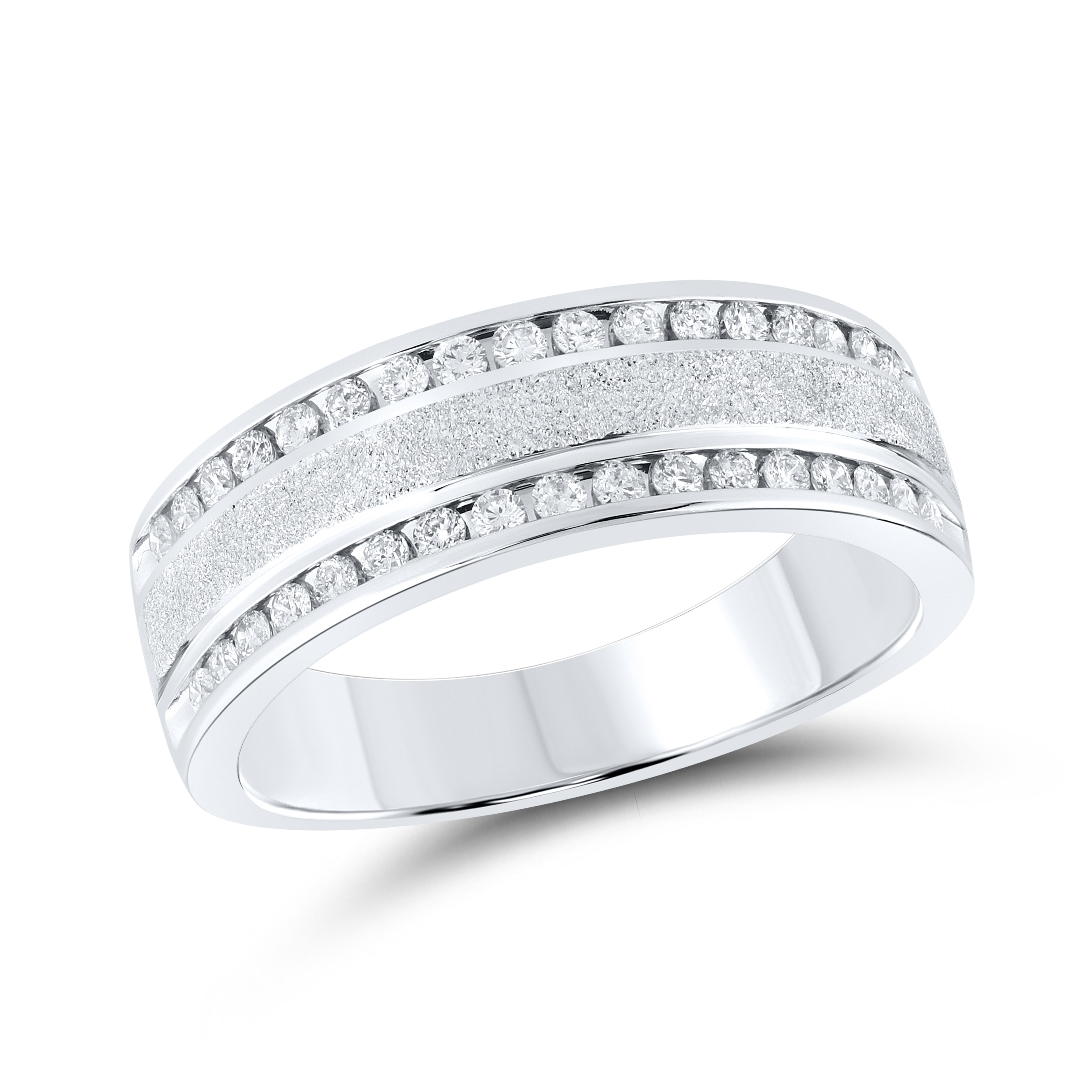 10kt WHITE GOLD 0.50 CTW Men’s Diamond Ring