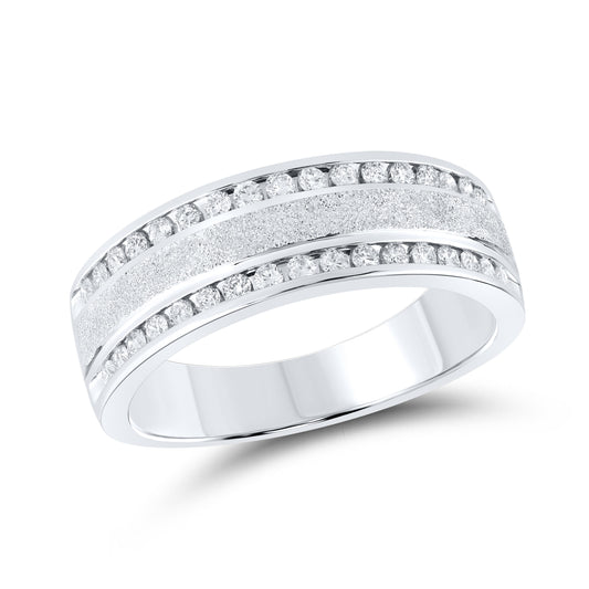 10kt WHITE GOLD 0.50 CTW Men’s Diamond Ring