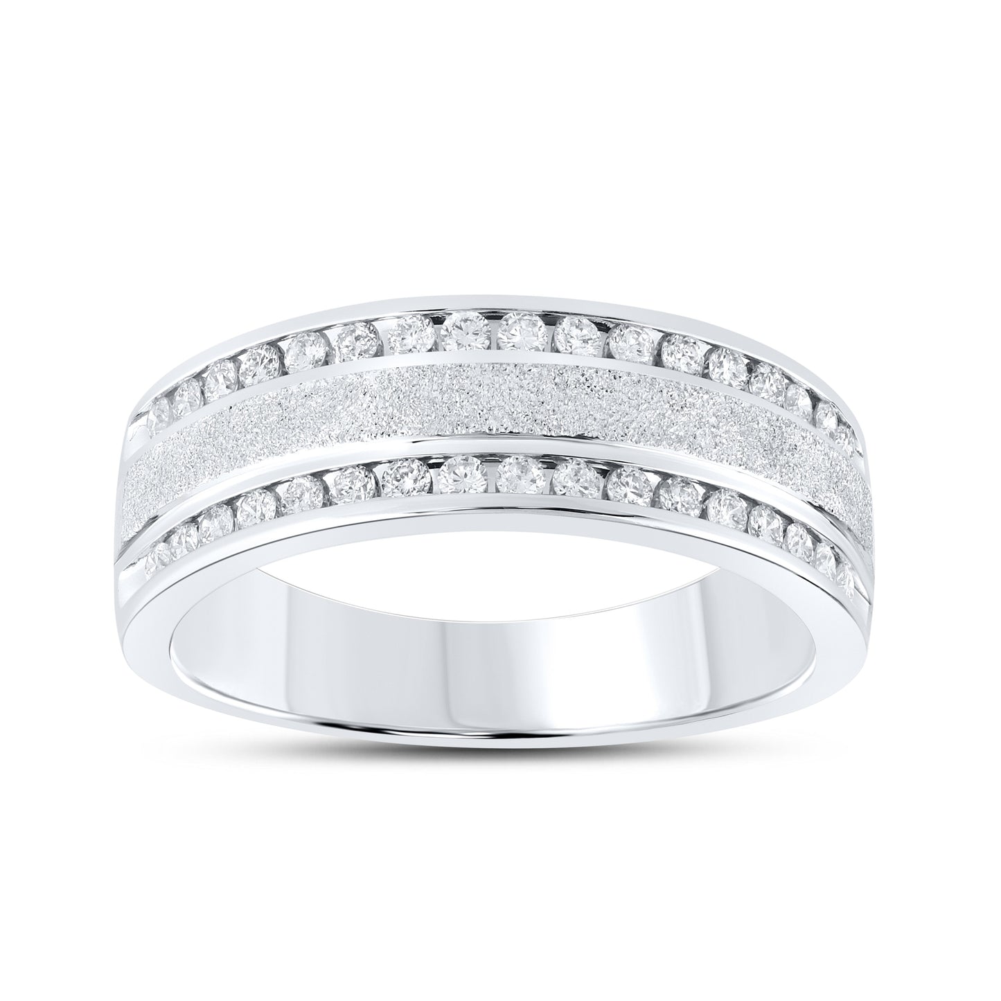 10kt WHITE GOLD 0.50 CTW Men’s Diamond Ring