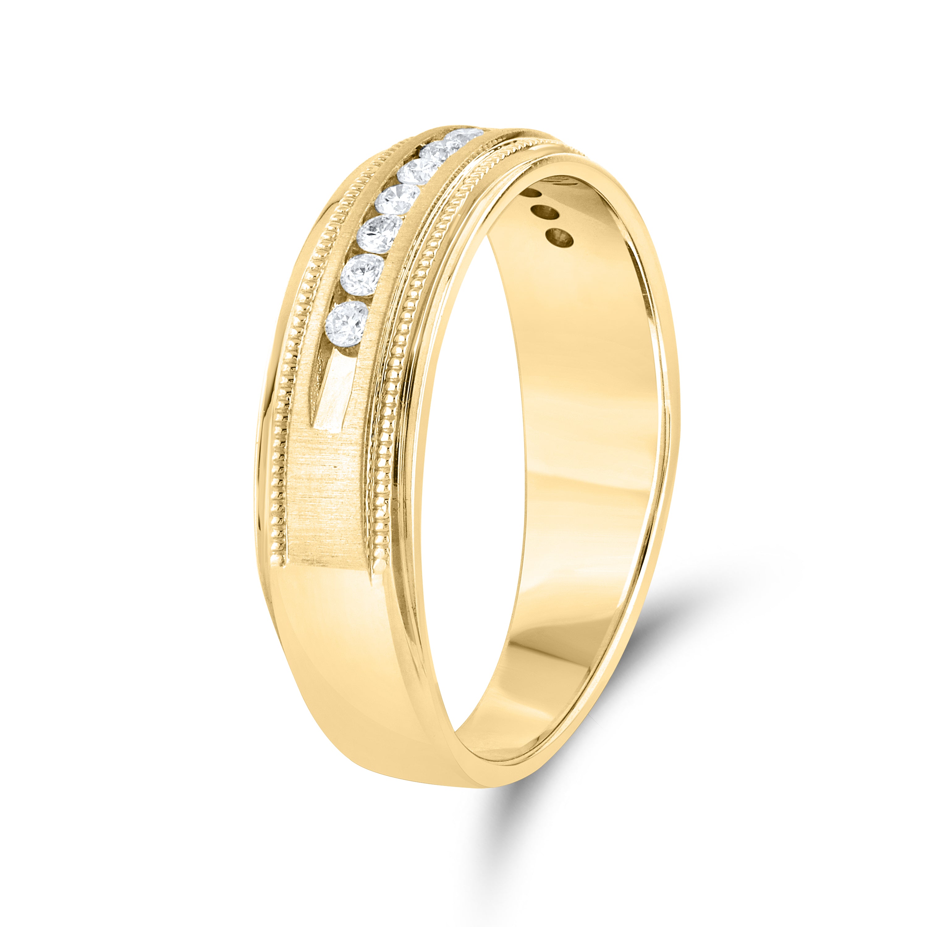 14kt Yellow Gold  0.25 CTW Diamond Men’s Band