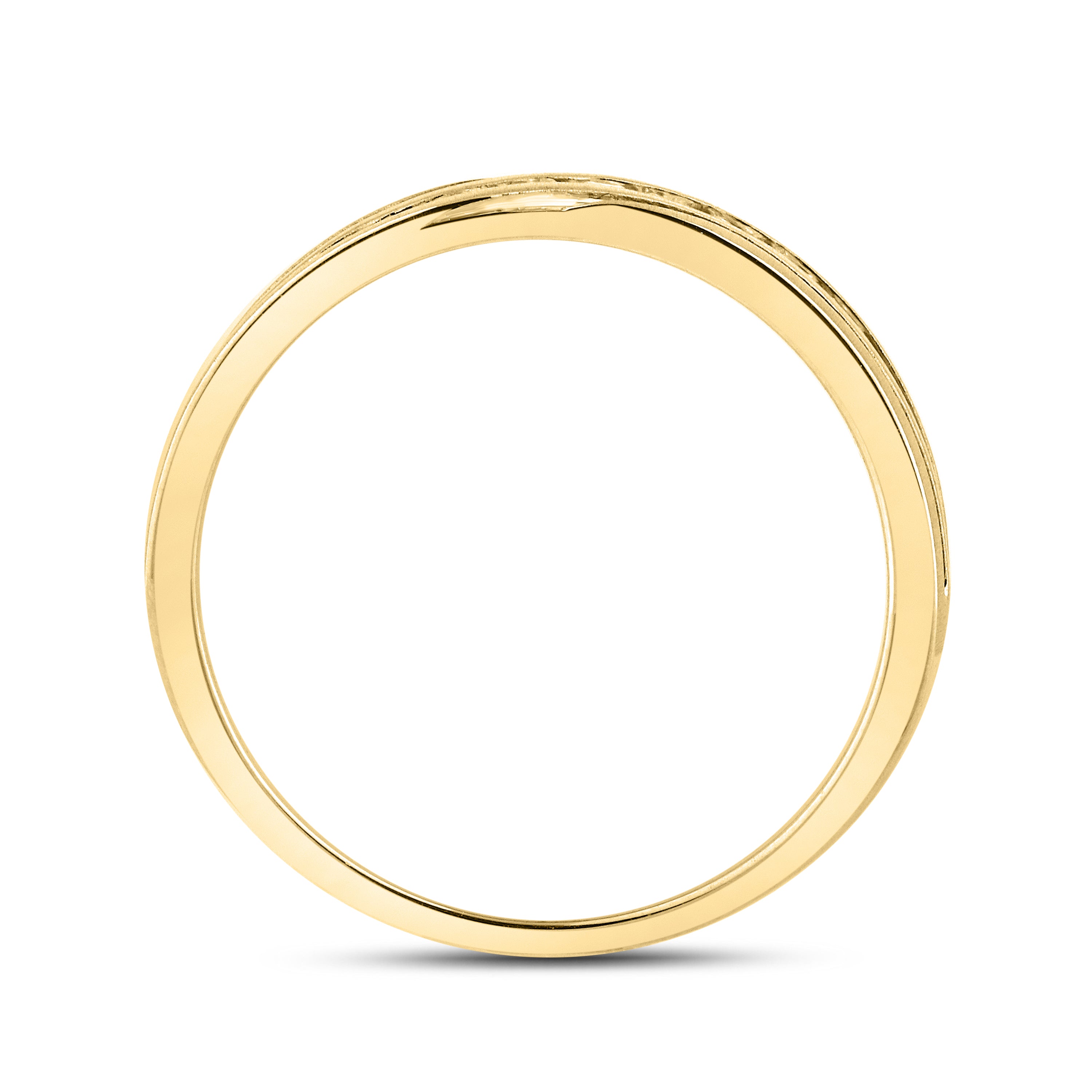 10KT YELLOW GOLD  0.25 CTW MEN’S DIAMOND BAND