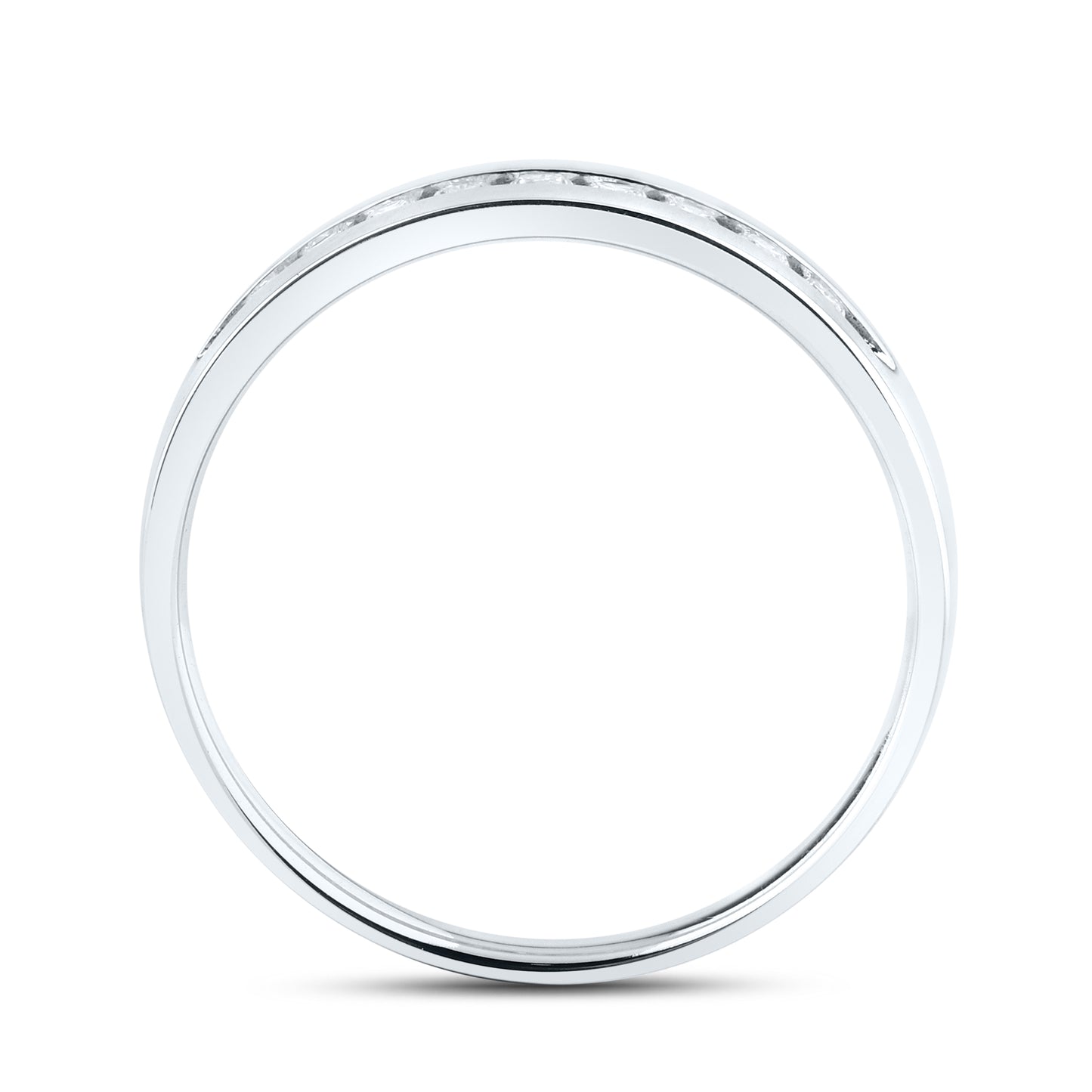 14kt White Gold 0.25 CTW Lab Diamond Men's Band
